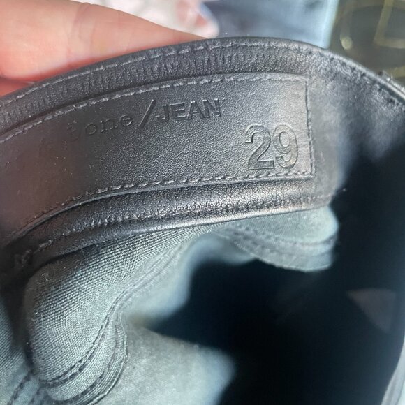 Rag and Bone Black Lambskin Leather Pants size 29 - Picture 5 of 5